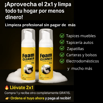 Espuma Mágica 2x1 – Limpieza Total sin Esfuerzo - Total 400 mL